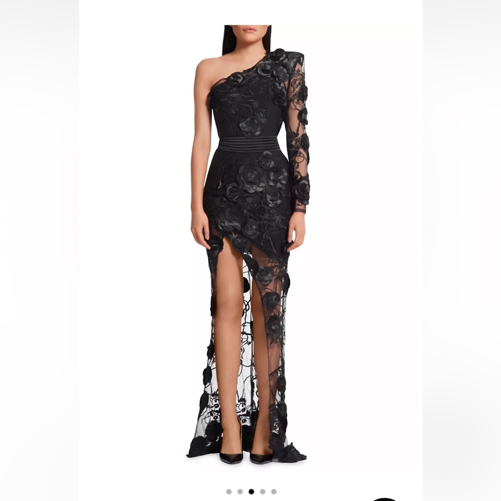 Zhivago I Found Love One-Shoulder Gown black Size 6